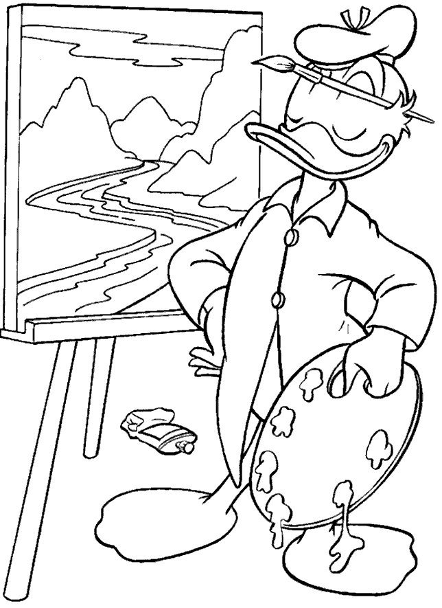 ぬりえページ: ドナルドダック (漫画) #30147 - 無料の印刷可能なぬりえページ