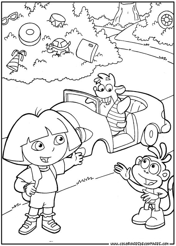ぬりえページ: ドーラ・ザ・エクスプローラー (漫画) #29893 - 無料の印刷可能なぬりえページ