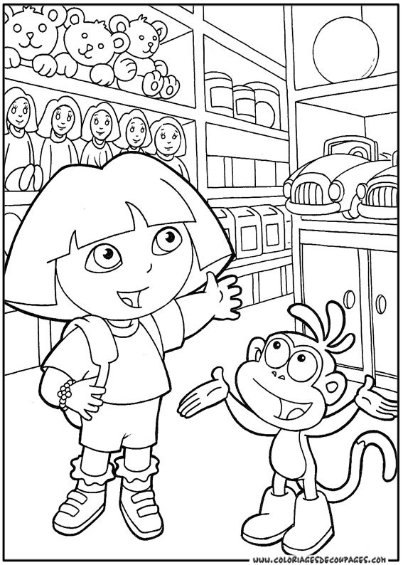 ぬりえページ: ドーラ・ザ・エクスプローラー (漫画) #29915 - 無料の印刷可能なぬりえページ