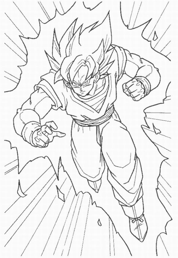 ぬりえページ: ドラゴンボールZ (漫画) #38471 - 無料の印刷可能なぬりえページ