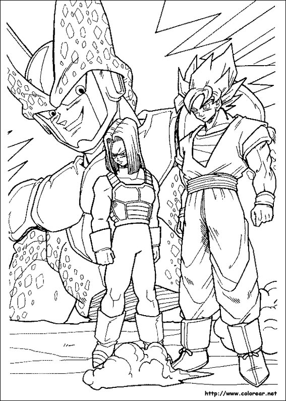 ぬりえページ: ドラゴンボールZ (漫画) #38483 - 無料の印刷可能なぬりえページ