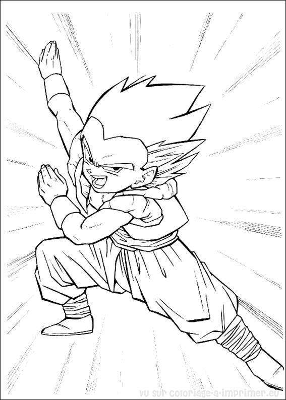 ぬりえページ: ドラゴンボールZ (漫画) #38495 - 無料の印刷可能なぬりえページ