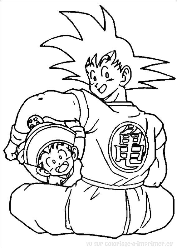 ぬりえページ: ドラゴンボールZ (漫画) #38589 - 無料の印刷可能なぬりえページ