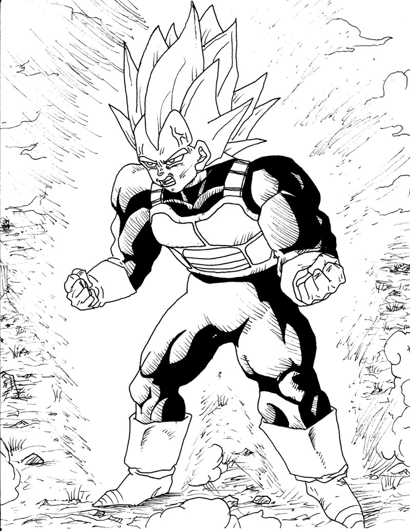 ぬりえページ: ドラゴンボールZ (漫画) #38694 - 無料の印刷可能なぬりえページ