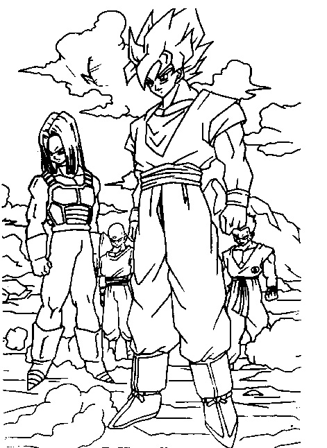 ぬりえページ: ドラゴンボールZ (漫画) #38867 - 無料の印刷可能なぬりえページ