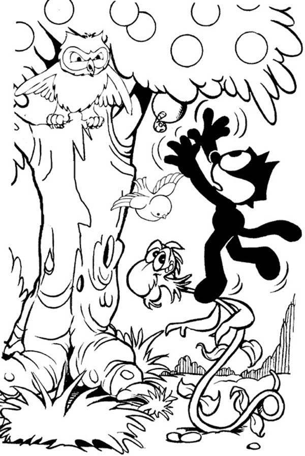 ぬりえページ: 猫のフェリックス (漫画) #47864 - 無料の印刷可能なぬりえページ