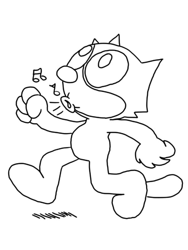 ぬりえページ: 猫のフェリックス (漫画) #47889 - 無料の印刷可能なぬりえページ