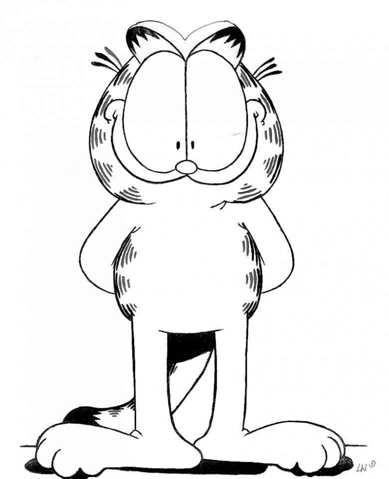 ぬりえページ: ガーフィールド (漫画) #26296 - 無料の印刷可能なぬりえページ