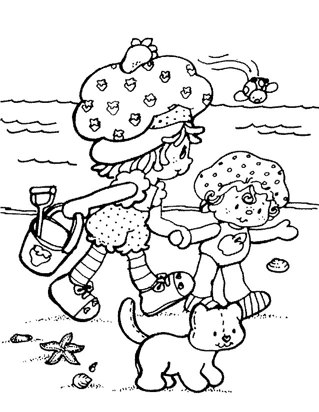 ぬりえページ: ストロベリーショートケーキ / ストロベリー (漫画) #35533 - 無料の印刷可能なぬりえページ
