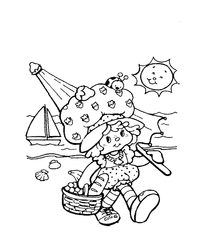 ぬりえページ: ストロベリーショートケーキ / ストロベリー (漫画) #35563 - 無料の印刷可能なぬりえページ