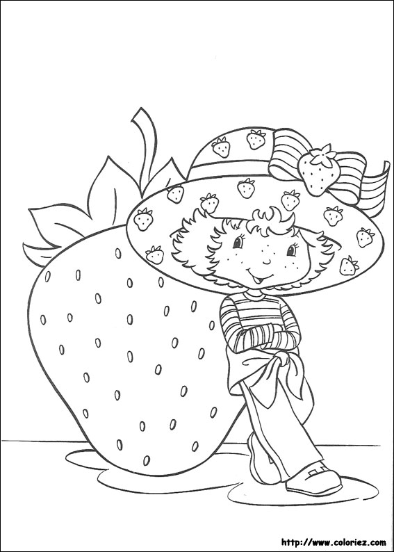 ぬりえページ: ストロベリーショートケーキ / ストロベリー (漫画) #35571 - 無料の印刷可能なぬりえページ