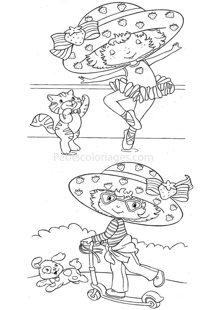 ぬりえページ: ストロベリーショートケーキ / ストロベリー (漫画) #35598 - 無料の印刷可能なぬりえページ