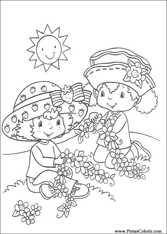 ぬりえページ: ストロベリーショートケーキ / ストロベリー (漫画) #35607 - 無料の印刷可能なぬりえページ