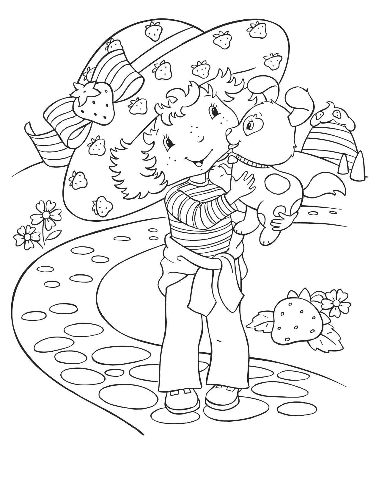 ぬりえページ: ストロベリーショートケーキ / ストロベリー (漫画) #35638 - 無料の印刷可能なぬりえページ