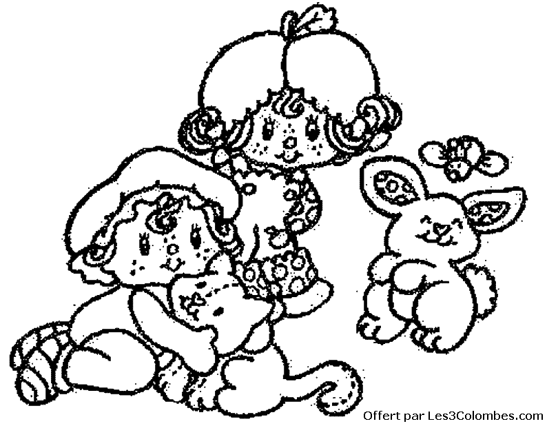 ぬりえページ: ストロベリーショートケーキ / ストロベリー (漫画) #35665 - 無料の印刷可能なぬりえページ