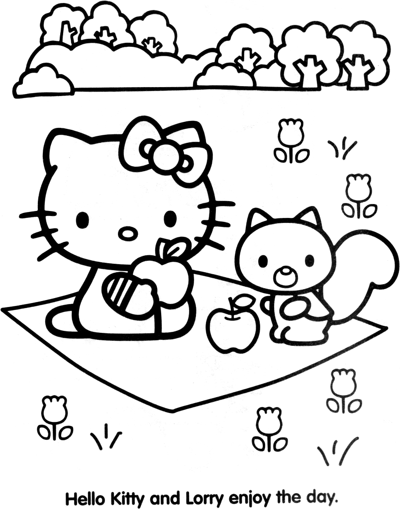 ぬりえページ: ハローキティ (漫画) #36754 - 無料の印刷可能なぬりえページ