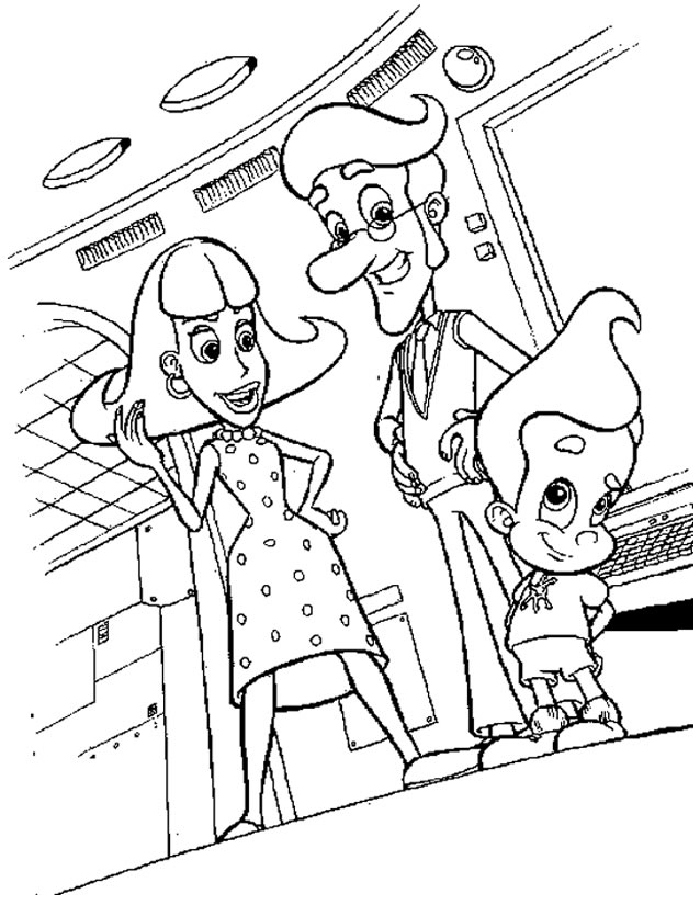 ぬりえページ: ジミー・ニュートロン (漫画) #48891 - 無料の印刷可能なぬりえページ