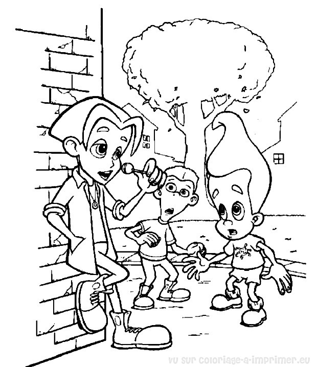 ぬりえページ: ジミー・ニュートロン (漫画) #48893 - 無料の印刷可能なぬりえページ