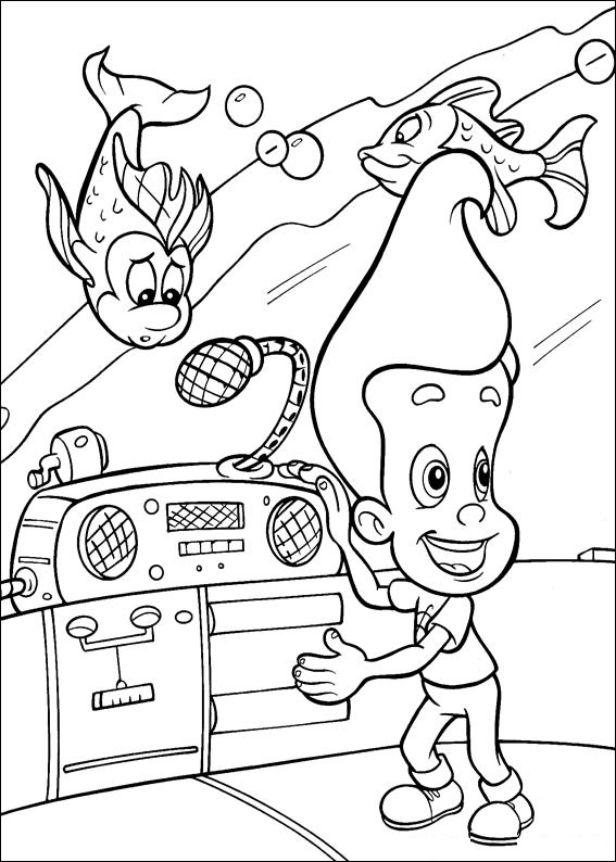 ぬりえページ: ジミー・ニュートロン (漫画) #48916 - 無料の印刷可能なぬりえページ