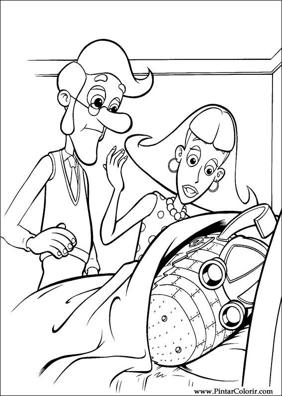 ぬりえページ: ジミー・ニュートロン (漫画) #49054 - 無料の印刷可能なぬりえページ