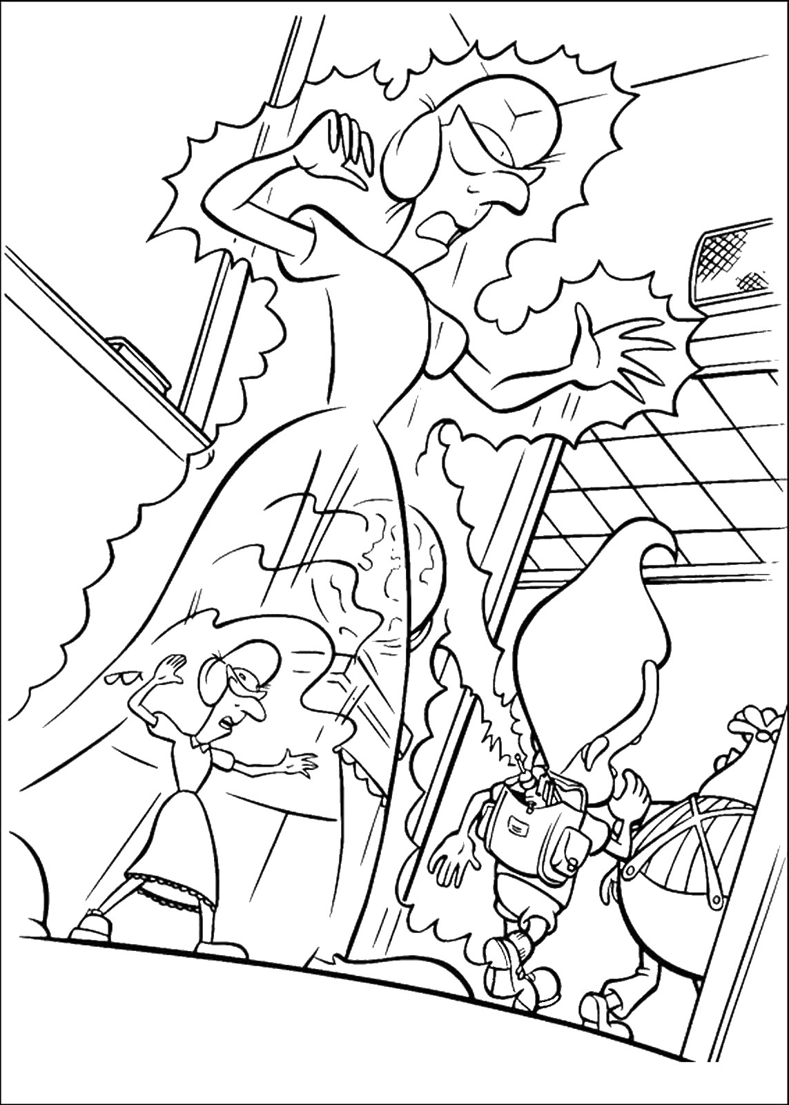 ぬりえページ: ジミー・ニュートロン (漫画) #49068 - 無料の印刷可能なぬりえページ