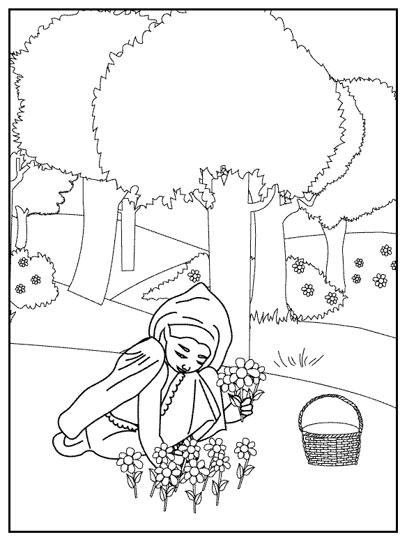 ぬりえページ: 赤頭巾ちゃん (漫画) #49301 - 無料の印刷可能なぬりえページ