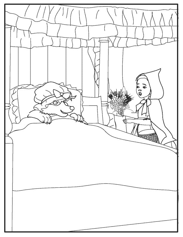 ぬりえページ: 赤頭巾ちゃん (漫画) #49318 - 無料の印刷可能なぬりえページ