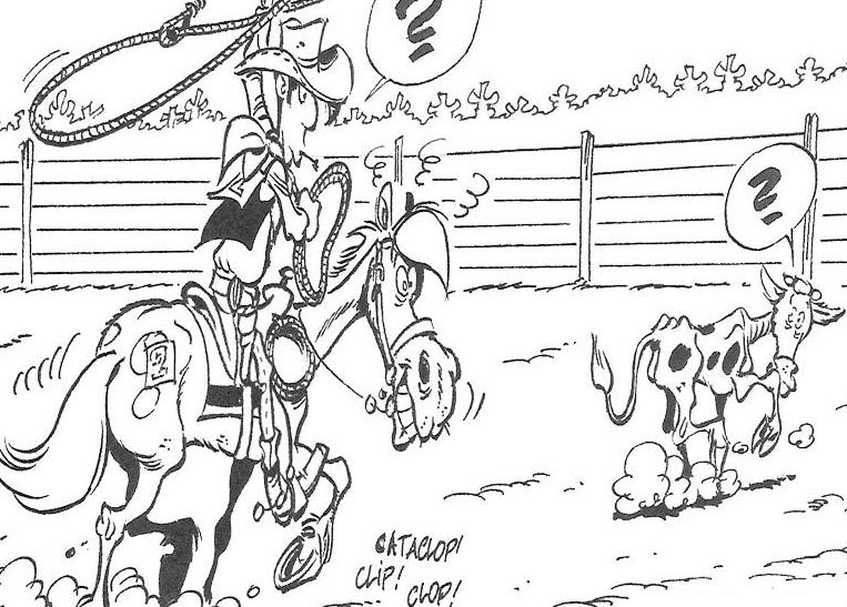 ぬりえページ: ラッキー・ルーク (漫画) #25533 - 無料の印刷可能なぬりえページ