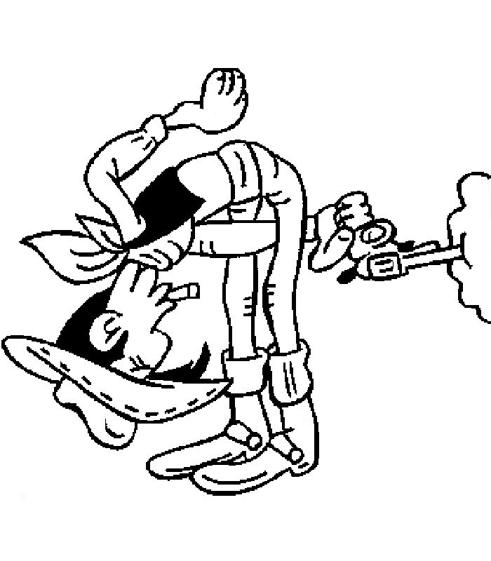 ぬりえページ: ラッキー・ルーク (漫画) #25537 - 無料の印刷可能なぬりえページ