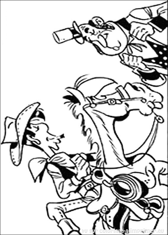 ぬりえページ: ラッキー・ルーク (漫画) #25561 - 無料の印刷可能なぬりえページ