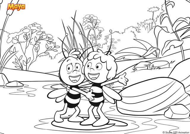 ぬりえページ: 蜂マヤ (漫画) #28214 - 無料の印刷可能なぬりえページ