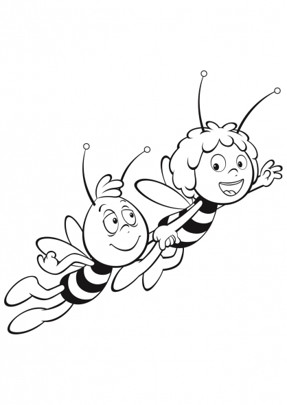 ぬりえページ: 蜂マヤ (漫画) #28234 - 無料の印刷可能なぬりえページ