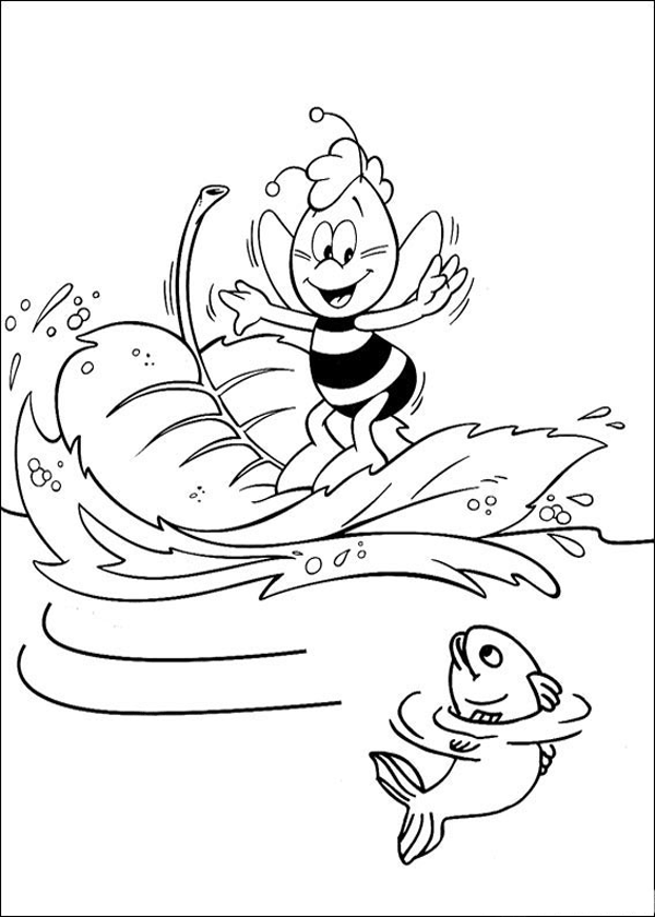 ぬりえページ: 蜂マヤ (漫画) #28265 - 無料の印刷可能なぬりえページ