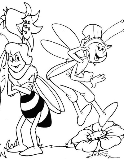 ぬりえページ: 蜂マヤ (漫画) #28294 - 無料の印刷可能なぬりえページ