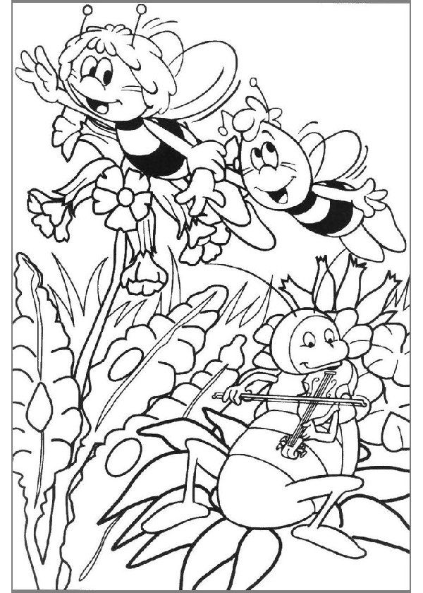 ぬりえページ: 蜂マヤ (漫画) #28295 - 無料の印刷可能なぬりえページ