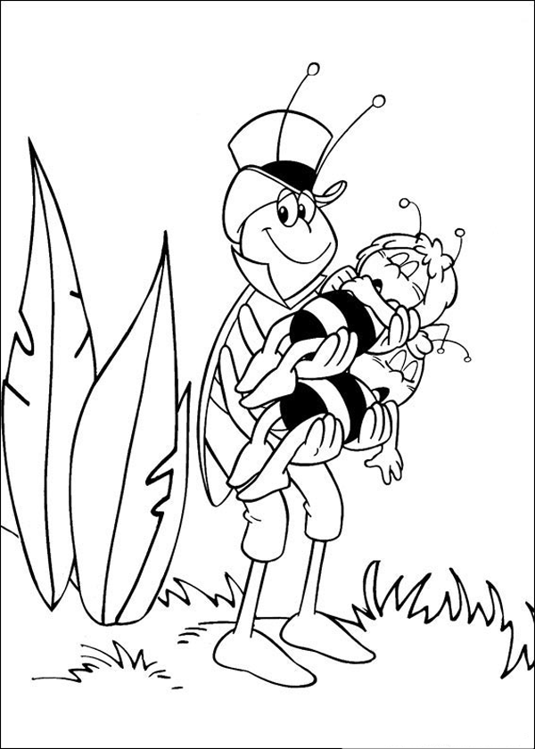 ぬりえページ: 蜂マヤ (漫画) #28299 - 無料の印刷可能なぬりえページ