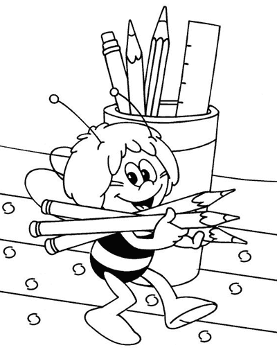 ぬりえページ: 蜂マヤ (漫画) #28303 - 無料の印刷可能なぬりえページ