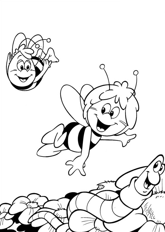 ぬりえページ: 蜂マヤ (漫画) #28353 - 無料の印刷可能なぬりえページ