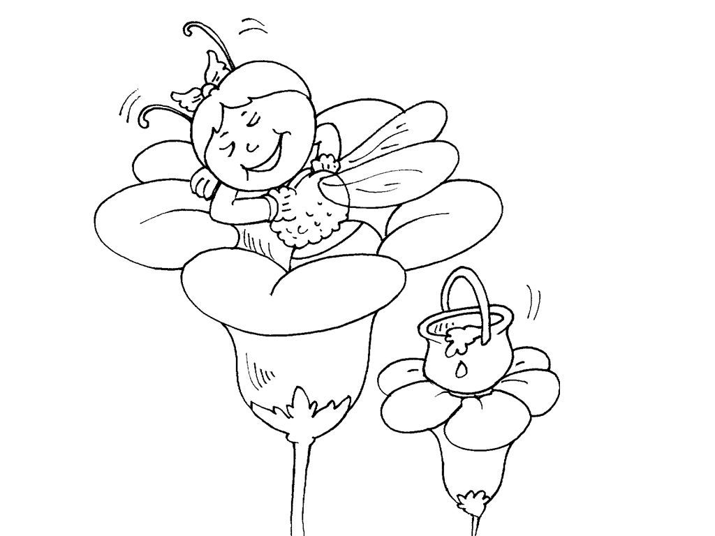 ぬりえページ: 蜂マヤ (漫画) #28359 - 無料の印刷可能なぬりえページ