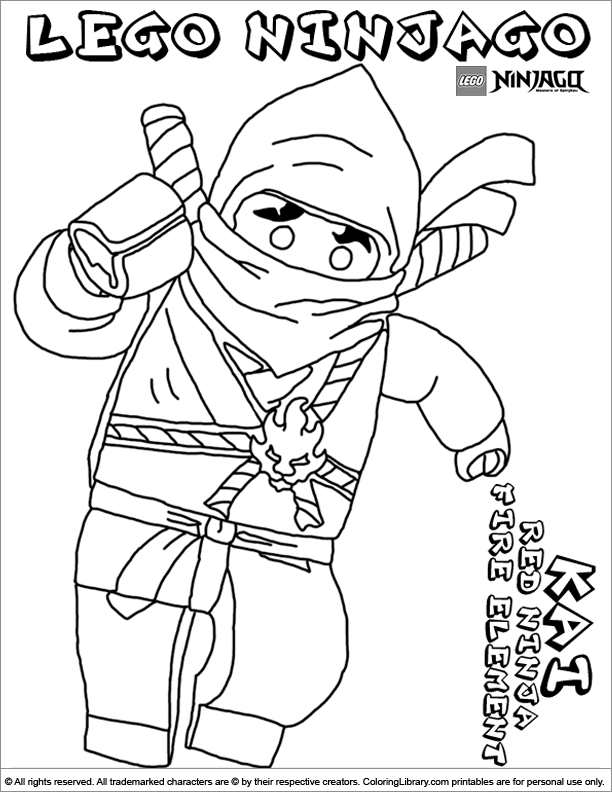 ぬりえページ: ニンジャゴー (漫画) #24107 - 無料の印刷可能なぬりえページ