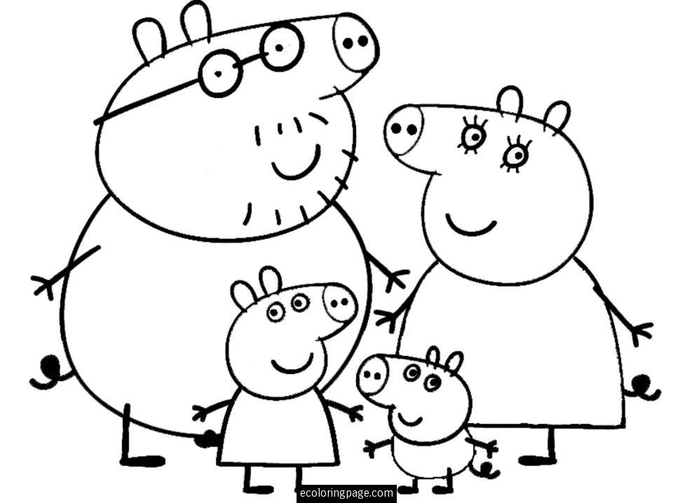 ぬりえページ: Peppa豚 (漫画) #43907 - 無料の印刷可能なぬりえページ