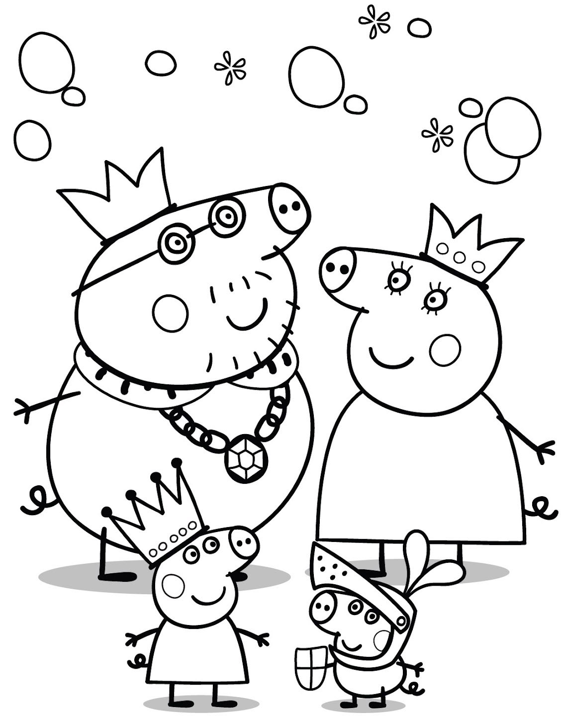 ぬりえページ: Peppa豚 (漫画) #43909 - 無料の印刷可能なぬりえページ