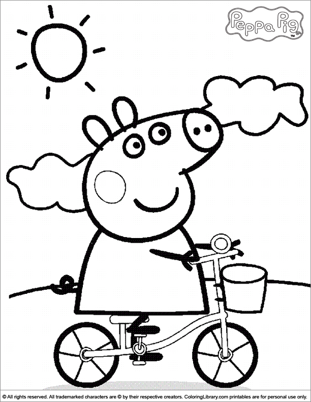 ぬりえページ: Peppa豚 (漫画) #43910 - 無料の印刷可能なぬりえページ