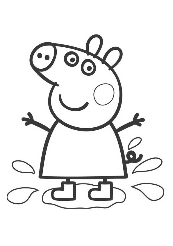ぬりえページ: Peppa豚 (漫画) #43911 - 無料の印刷可能なぬりえページ