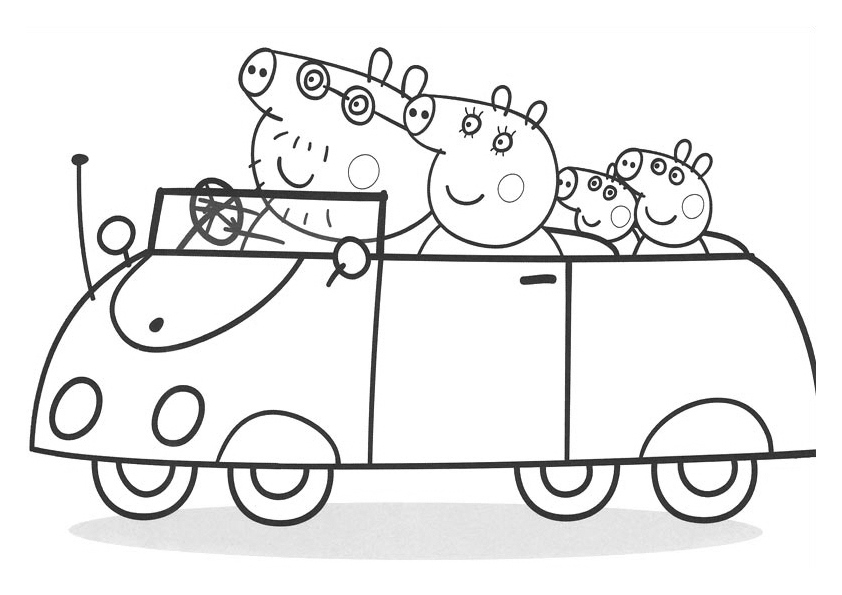 ぬりえページ: Peppa豚 (漫画) #43916 - 無料の印刷可能なぬりえページ