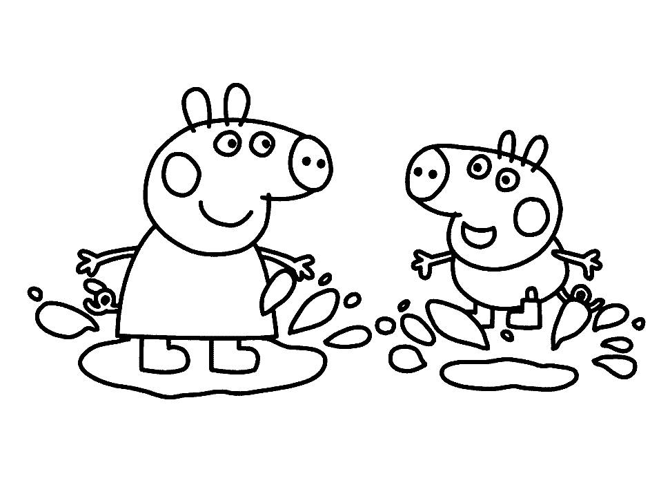 ぬりえページ: Peppa豚 (漫画) #43923 - 無料の印刷可能なぬりえページ