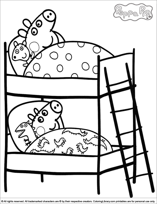 ぬりえページ: Peppa豚 (漫画) #43933 - 無料の印刷可能なぬりえページ