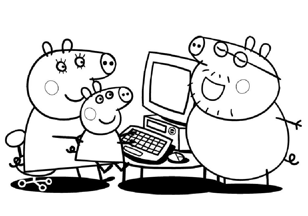 ぬりえページ: Peppa豚 (漫画) #43934 - 無料の印刷可能なぬりえページ
