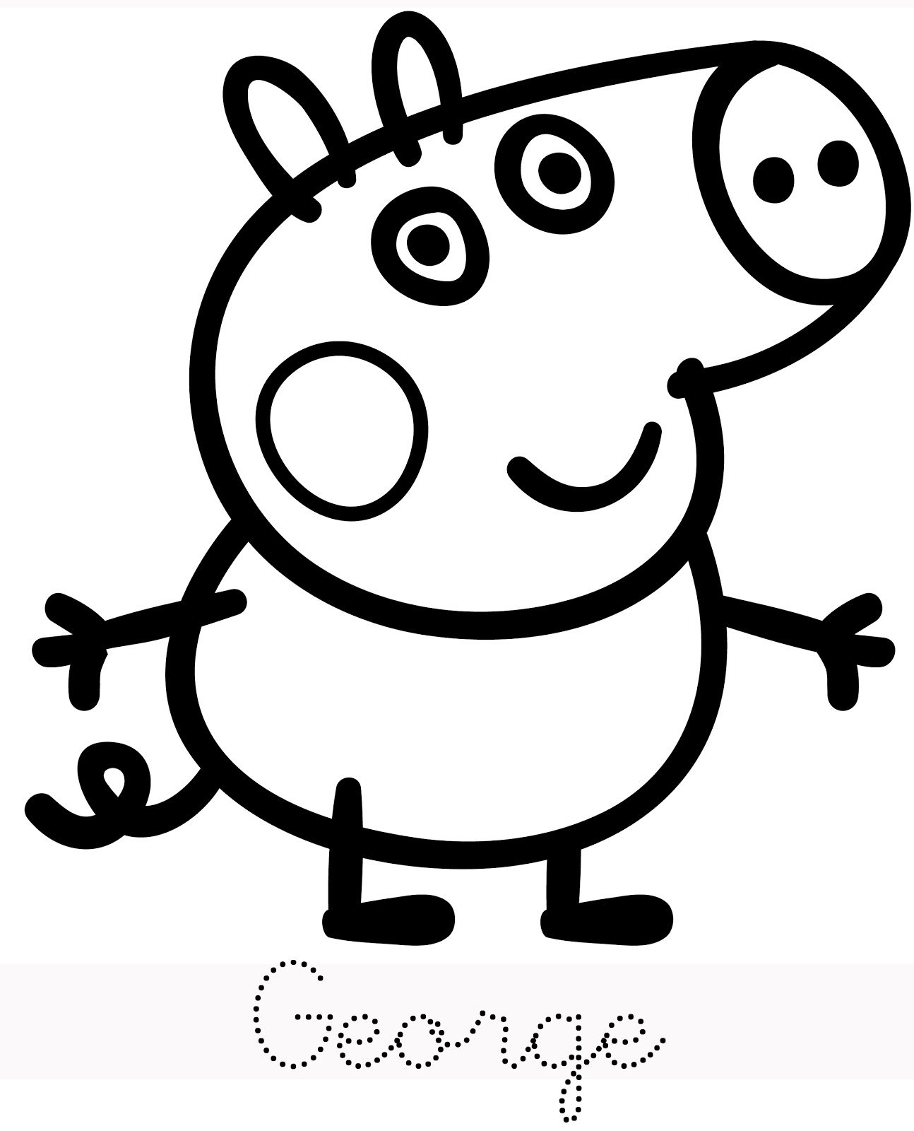 ぬりえページ: Peppa豚 (漫画) #43942 - 無料の印刷可能なぬりえページ
