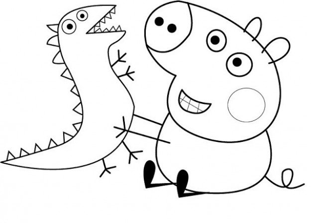 ぬりえページ: Peppa豚 (漫画) #43944 - 無料の印刷可能なぬりえページ